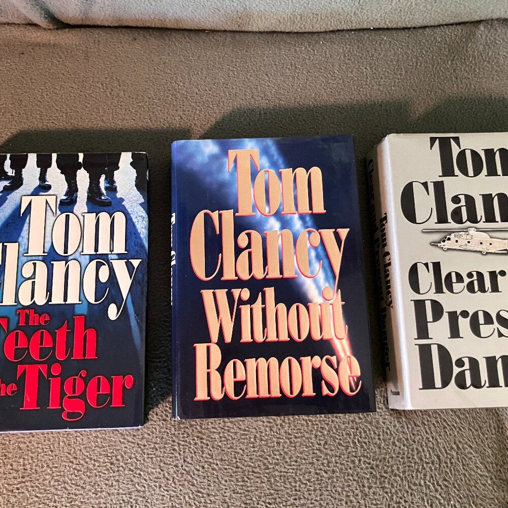 Lot Of 3 TOM CLANCY 1st edition/1st printing HC/DJ